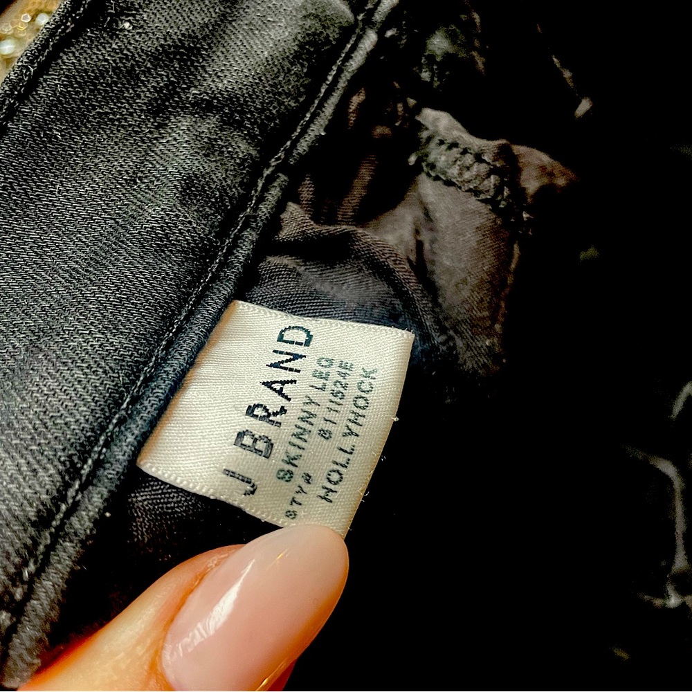JBrand Photo Ready Slimming stretch jeans in Hollyhock black size 28 inseam 28.5 - Picture 2 of 4